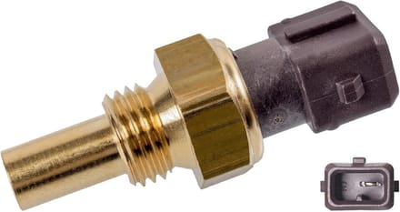 Koelvloeistof Sensor - Temperatuur Sensor - Motor Reparatie - Messing en Kunststof - M14 x 15 - Bruin