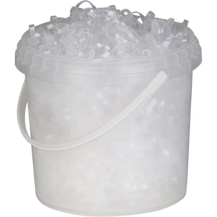 Set van 1800 siliconen manenelastieken Horze Premium