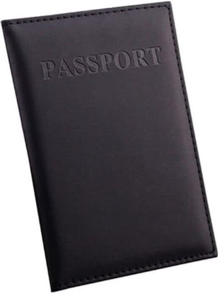 Zwarte Paspoort Protector - Beschermhoes - Paspoorthouder - Cover - Mapje