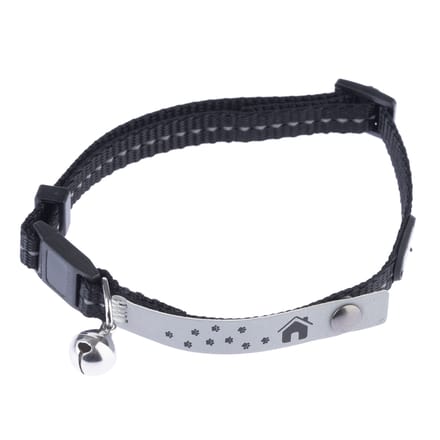 1x TIAKI Kattenhalsband Home Zwart