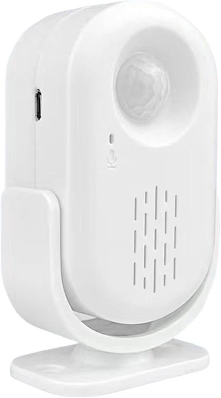 Bewegingssensor Deurbel - Deur Alert - Veilige Ingang - USB Oplaadbaar - 10x6.5x10 cm - Wit