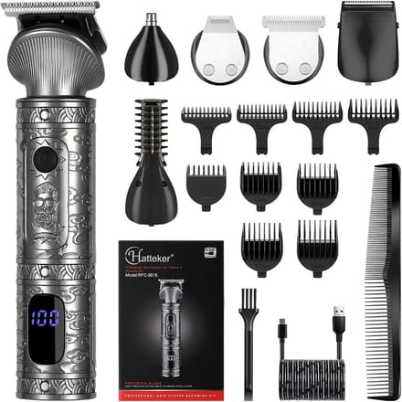 Haartrimmer Set voor Mannen - T-Blade, Neus- en Lichaamstrimmer