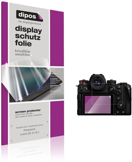 dipos – 4x Beschermfolie geschikt voor Panasonic Lumix DC S1 R II | Krasbestendige & heldere Screenprotector Ultra-Thin
