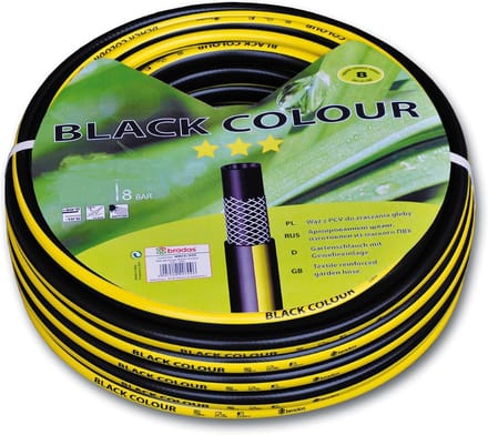 Zwarte Tuinslang 1/2 inch 50 meter - UV-bestendige waterslang