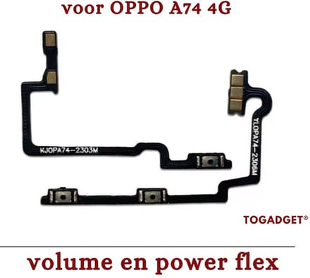 Volume- en Power Flex Kabel voor Oppo A74 4G – Vervangingsonderdeel