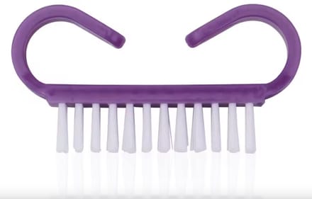 Nagelborstel - nagelborstel kunststof - Set van 3 - Solid - Paars