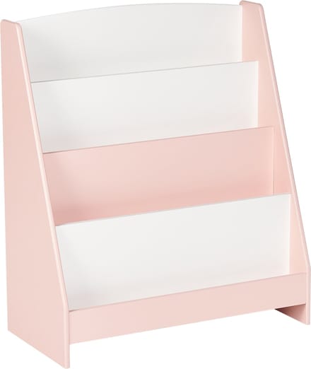 LILOET - Boekenkast met 4 planken - Pastelroze - Hout