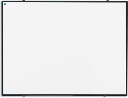 Smit Visual Whiteboard 60x90 cm Gelakt Staal Softline  - 8mm Zwart aluminium frame