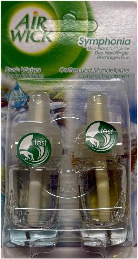 Air Wick - Symphonia - Cotton & Mandelblute - Luchtverfrisser - Navulling - 2x 10 ml
