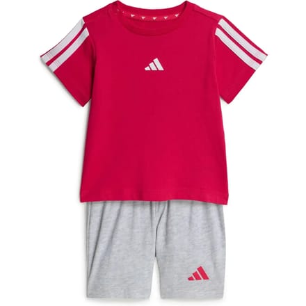 Adidas Essentials Tee Set Rood 9-12 Months Kinderen