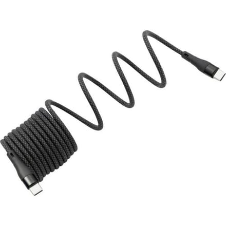 BKL Electronic 10080173 USB-C-kabel USB 2.0 USB-B stekker 2 m Zwart Afscherming gevlochten