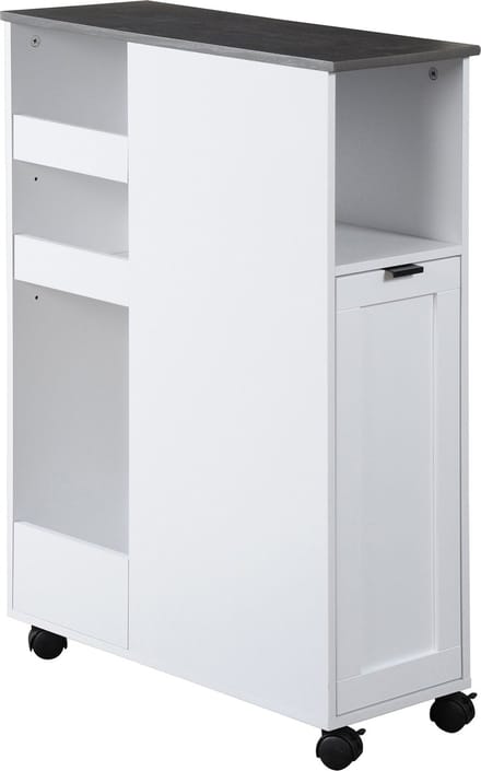 Kesper Smalle Keukentrolley voor Nis - 60x25x86 cm - Wit