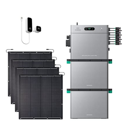 Zendure SolarFlow 2400 Pro - SolarFlow 2400 Pro & Slimme Meter P1 / 2*AB3000L (5.76 kWh) / 4*230W Flexible Solar Panel (920Wp)