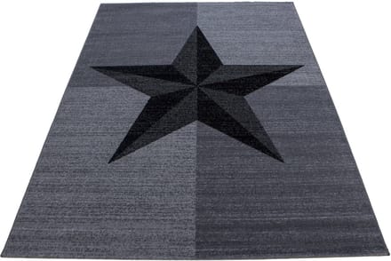Modern laagpolig vloerkleed Plus - grijs 8002 - 80x150 cm