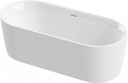 Ben Vana vrijstaand bad 160x75cm glans wit incl. afvoer met overloop