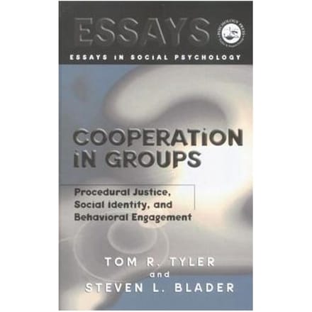Cooperation In Groups - Tom Tyler