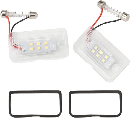 Kentekenplaatverlichting Set - Achterlichten Xenon - Auto Verlichting - Directe Vervanging - 12V - Wit