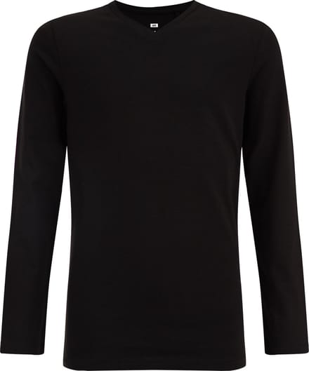 WE Fashion Jongens basic T-shirt met V-hals