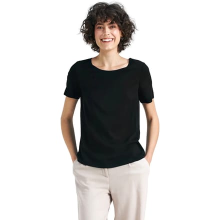 Basisblouse met korte mouwen voor dames Nife