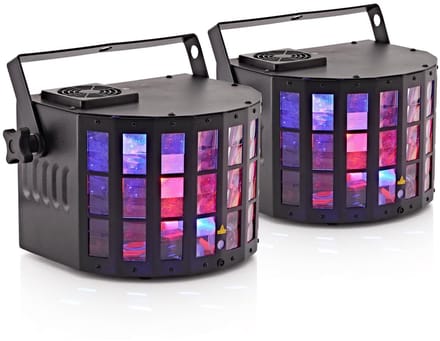 Cluster Derby Verlichting met Lasers van Gear4music, Paar