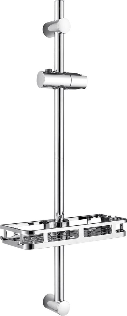 Auralum Max Verstelbare Doucheglijstang - 70 cm - Ruimtebesparend Doucherek - Universele Glijstang - Chroom