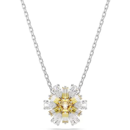 Swarovski Idyllia Bloem Hanger Cubic Zirconia Rhodium Verguld Ketting Dames ketting Zilver 5679939 Box (Random Color) white