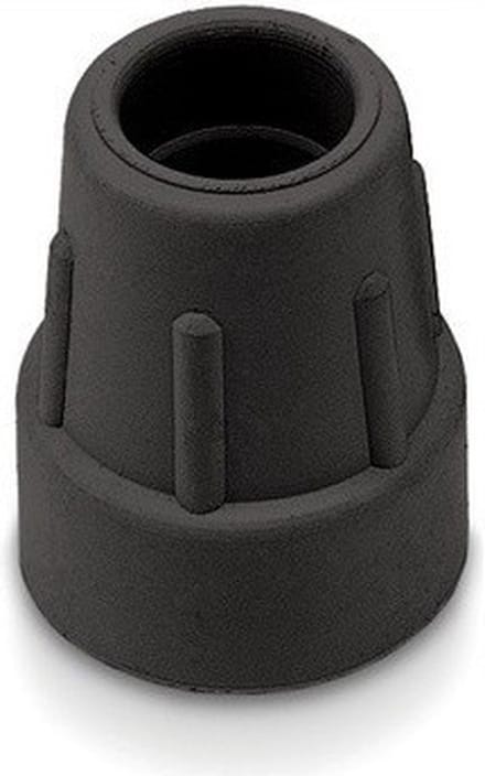 Dop wandelstok 19 mm Zwart - 2 Stuks