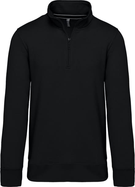 Kariban Sweater met ritshals K487 - Black - M
