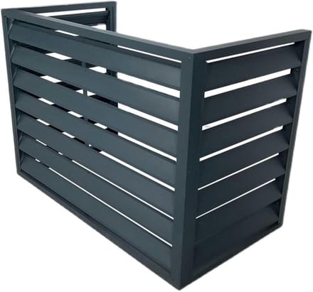Airco Kap - Buitenunit Afdekking - Bescherming Apparatuur - Aluminium Frame - Wit Grijs Bruin