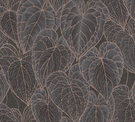 BLADEREN BEHANG | Botanisch - Bruin Zwart Goud - Living Walls Daniel Hechter 7