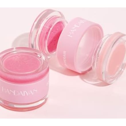 HANDAIYAN - 2 In 1 Sugar Scrub & Lip Repair Mask Set - Lipmasker