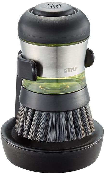 GEFU SWIFT Afwasborstel met wasmiddeldispenser en standaard