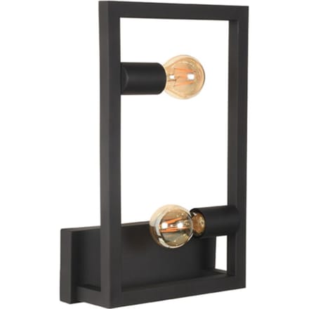 LABEL51 Quadrato Wandlamp - Zwart - Metaal - One Size