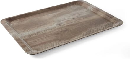 HENDI Dienblad melamine – houtlook – 240x340 mm – vaatwasmachinebestendig