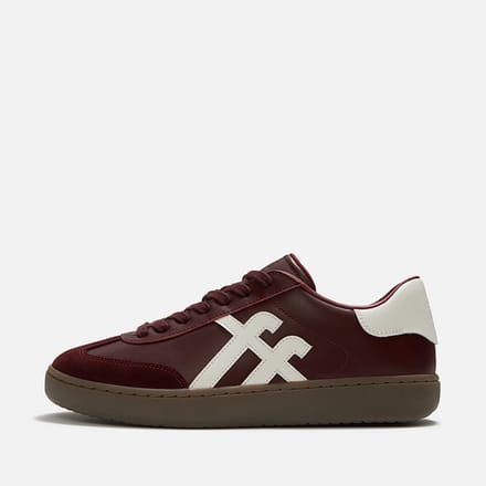 FitFlop The Dash FF Mens Suede Leather T-Toe Trainers DONKERROOD - Maat 42