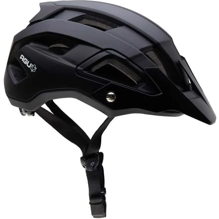 AGU Trail MTB Helm - Mountainbike Helm - Zwart - 55-59cm - Verstelbaar Vizier - Verlengde Achterkant - 15 Ventilatiegaten - Direct Dial Systeem - EN1078