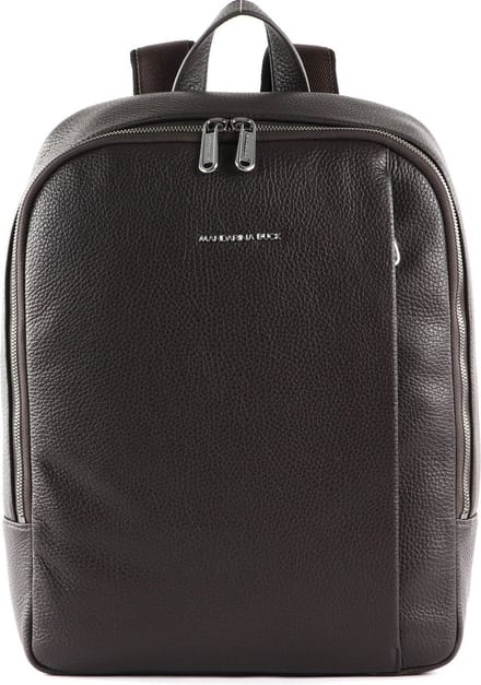 MANDARINA DUCK Leren Rugzak met laptopvak Mellow Urban Backpack Mole Bruine