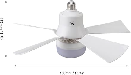Dailygoody - Plafondventilator met Verlichting - Kleine