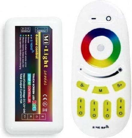 4-zone RGB ledstrip touch RF controller AFSTANDSBEDIENING