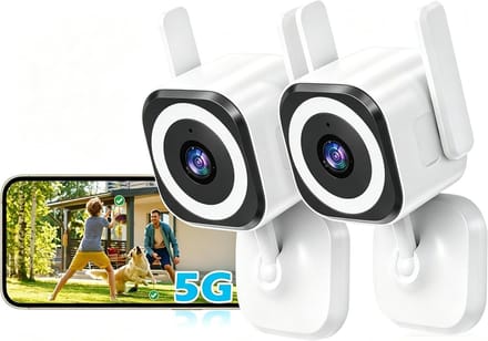 Bewakingscamera Set - Wifi Camera - Huis Beveiligen - Automatische Zoom - 2 Pack - Wit