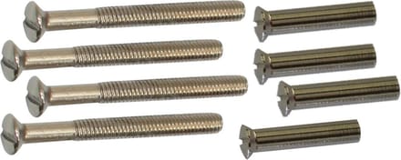 Qlinq Nikkel Patentbout - 4 x 45 mm