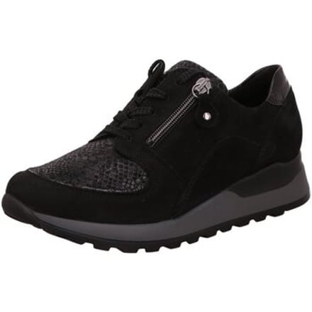 Dames Veterschoenen Waldlaufer Hiroko Soft H64007 Zwart - Maat 5