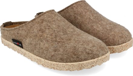 Haflinger Manhattan Clog - Pantoffels - Dames - Beige/Bruin - Maat 41