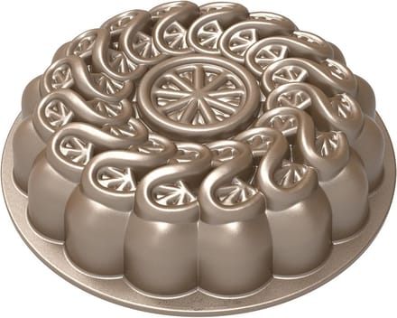 Nordic Ware Citrus Twist Pan, 8-Cup Capaciteit, Toffee
