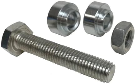 50 mm vierkant groefwiel met 1 kogellager