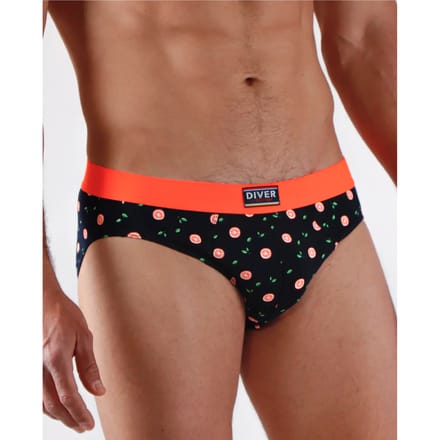 Geprinte elastische katoen slip Admas Fruits (x2)
