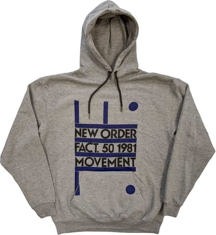 New Order - Movement Hoodie/trui - S - Grijs