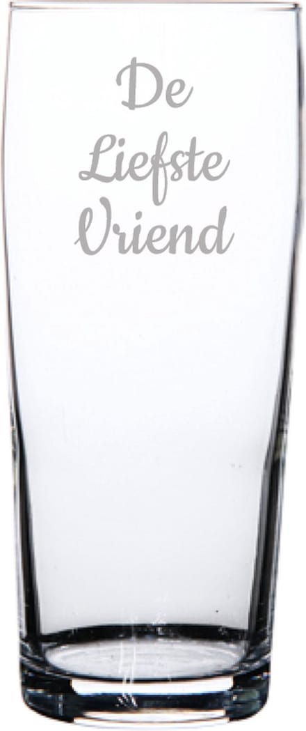 Gegraveerde bierfluitje 19cl De Liefste Vriend
