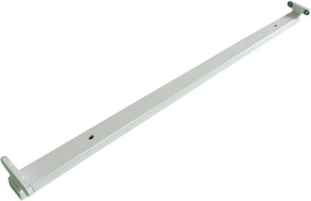LED TL Armatuur T8 - Aigi Dybolo - 150cm Dubbel - IP20 - Mat Wit - Staal