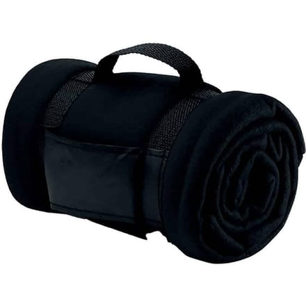 SOLS Stavenger Plaid Deken van Fleece (Zwart)